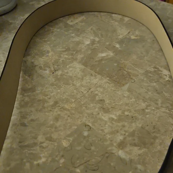 Vince Camuto Black Leather Belt w/Double Silver Circle Buckle - Picture 4 of 4